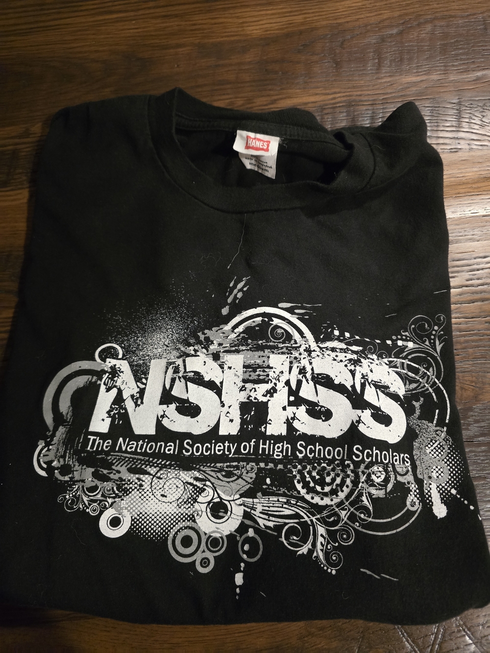 The National Society of High School Scholars Men's Medium Hanes 100% Cotton Crew